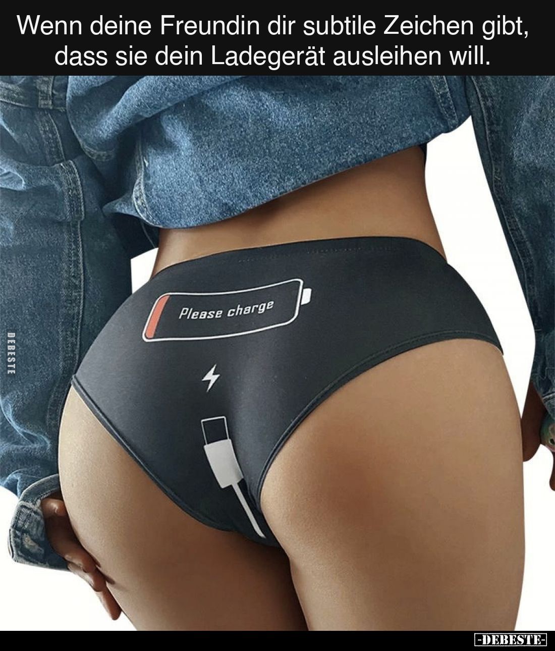 Wenn deine Freundin dir subtile Zeichen gibt, dass sie dein Ladegerät ausleihen will.