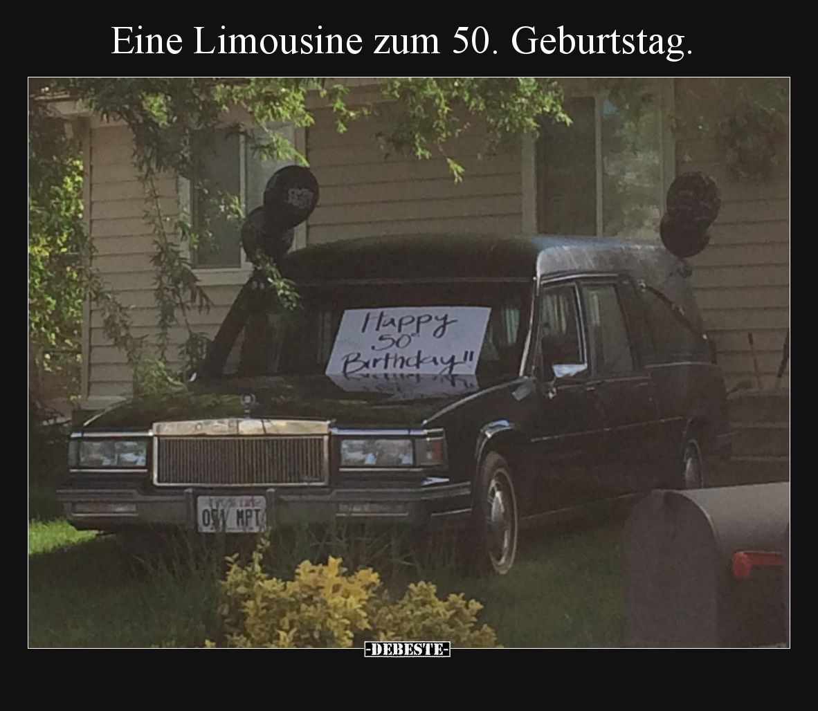 Eine Limousine zum 50. Geburtstag.