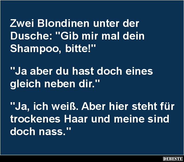 Zwei Blondinen unter der Dusche.. - Lustige Bilder | DEBESTE.de