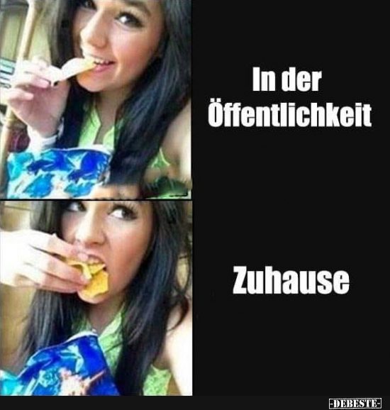 In der Öffentlichkeit / zu Hause.