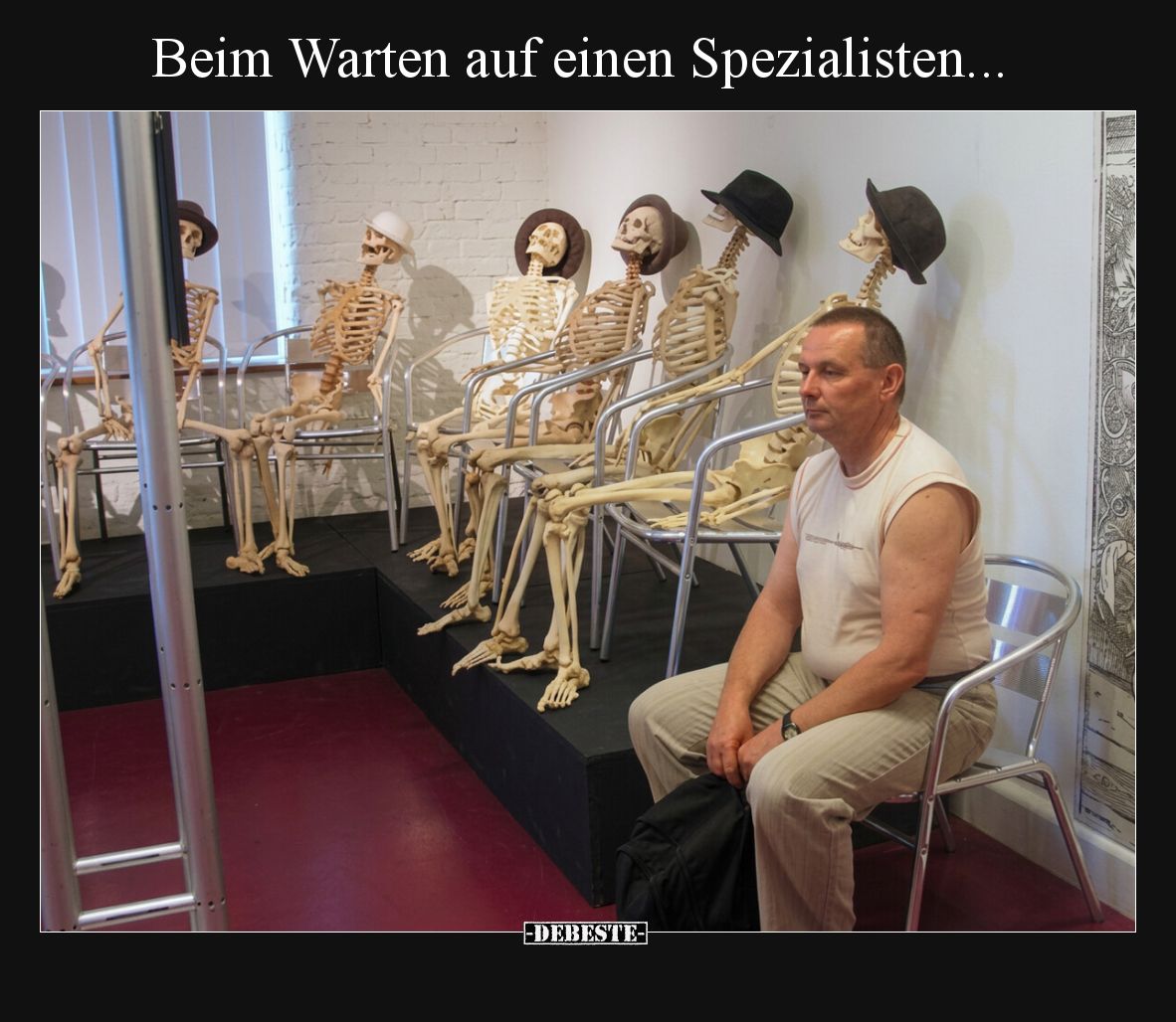 Beim Warten auf einen Spezialisten