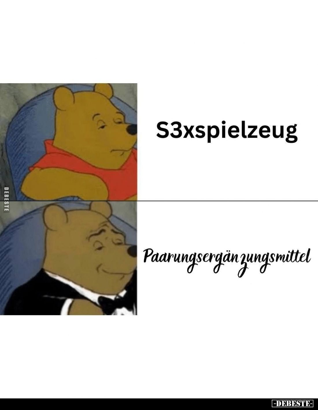Sexspielzeug
vs Paarungsergänzungsmittel.