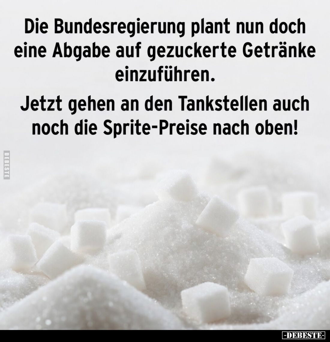 Die Bundesregierung plant nun doch eine Abgabe auf gezuckerte Getränke einzuführen.
Jetzt gehen an den Tankstellen auch noch...