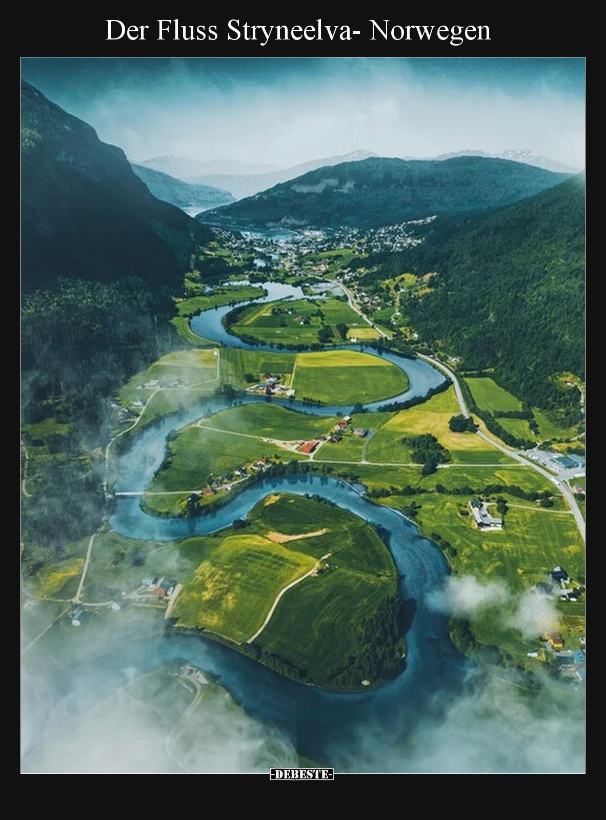 Der Fluss Stryneelva- Norwegen