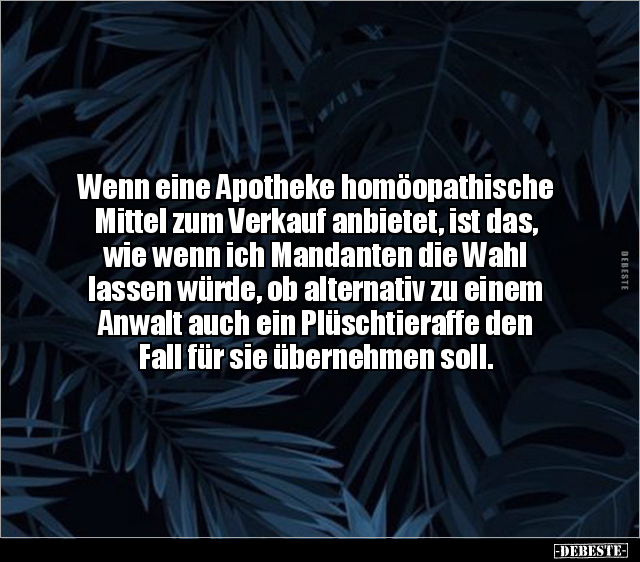 Wenn eine Apotheke homöopathische Mittel zum Verkauf.. - Lustige Bilder | DEBESTE.de