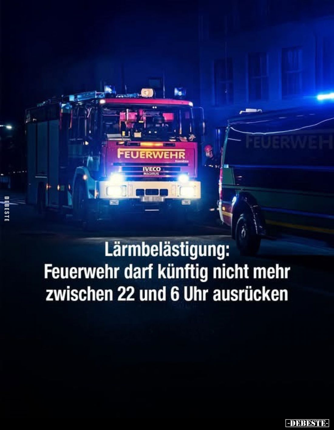 Lärmbelästigung: Feuerwehr darf künftig nicht mehr zwischen 22 und 6 Uhr ausrücken