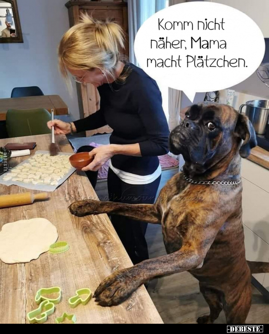 Komm nicht näher, Mama macht Plätzchen.. - Lustige Bilder | DEBESTE.de