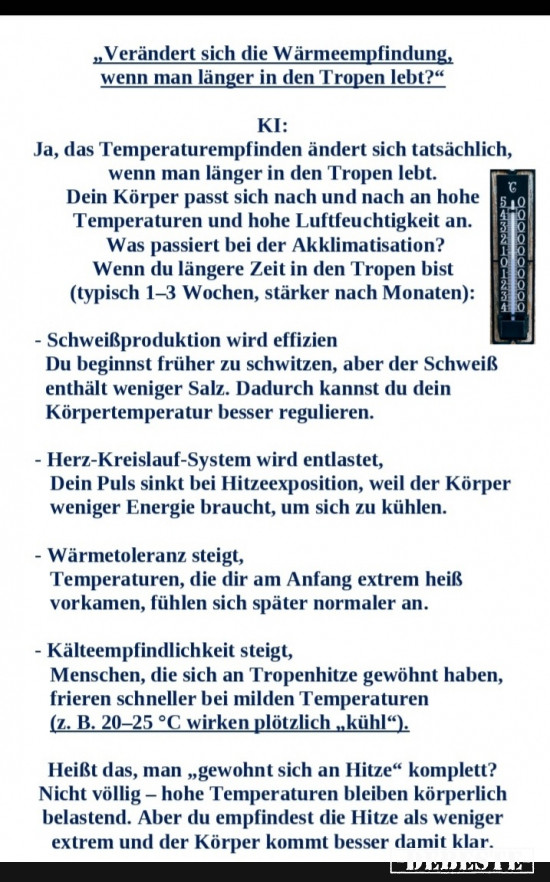 Temperatur empfindlichkeit in den Tropen - Lustige Bilder | DEBESTE.de