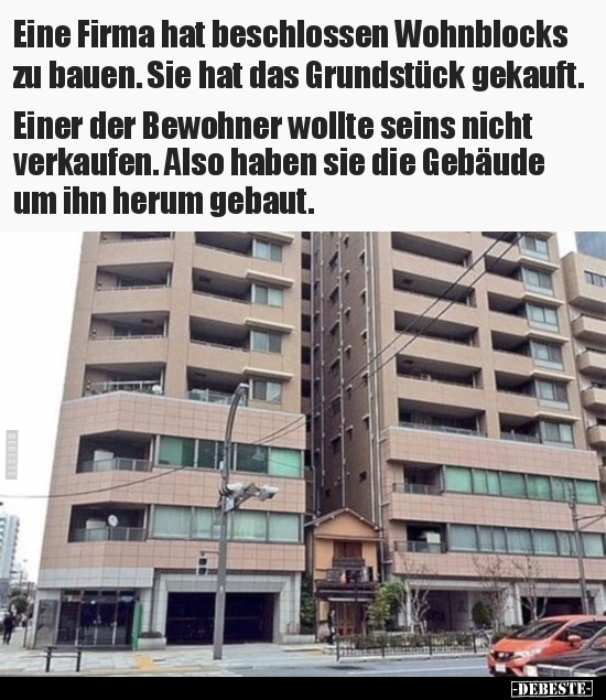 Eine Firma hat beschlossen Wohnblocks zu bauen.. - Lustige Bilder | DEBESTE.de