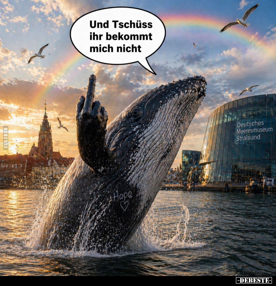 Und Tschüss ihr bekommt mich nicht
Deutsches Meeresmuseum Stralsund