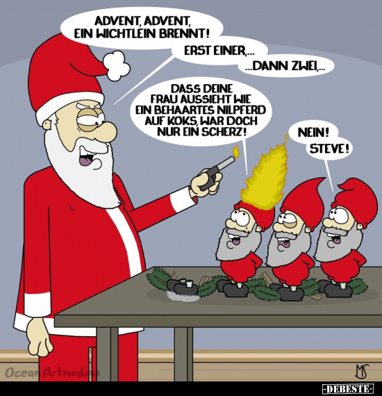 Advent, Advent, ein Wichtlein brennt.. - Lustige Bilder | DEBESTE.de