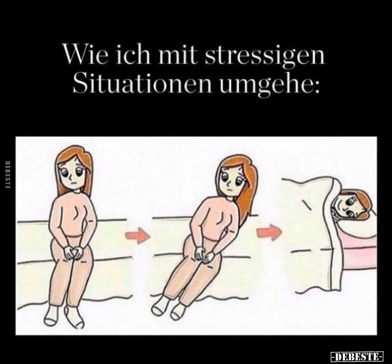 Wie ich mit stressigen Situationen umgehe.. - Lustige Bilder | DEBESTE.de