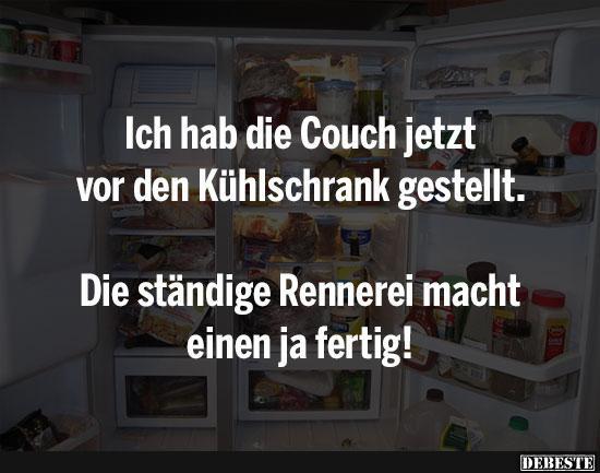 Ich hab die Couch jetzt vor den Kühlschrank gestellt.. - Lustige Bilder | DEBESTE.de