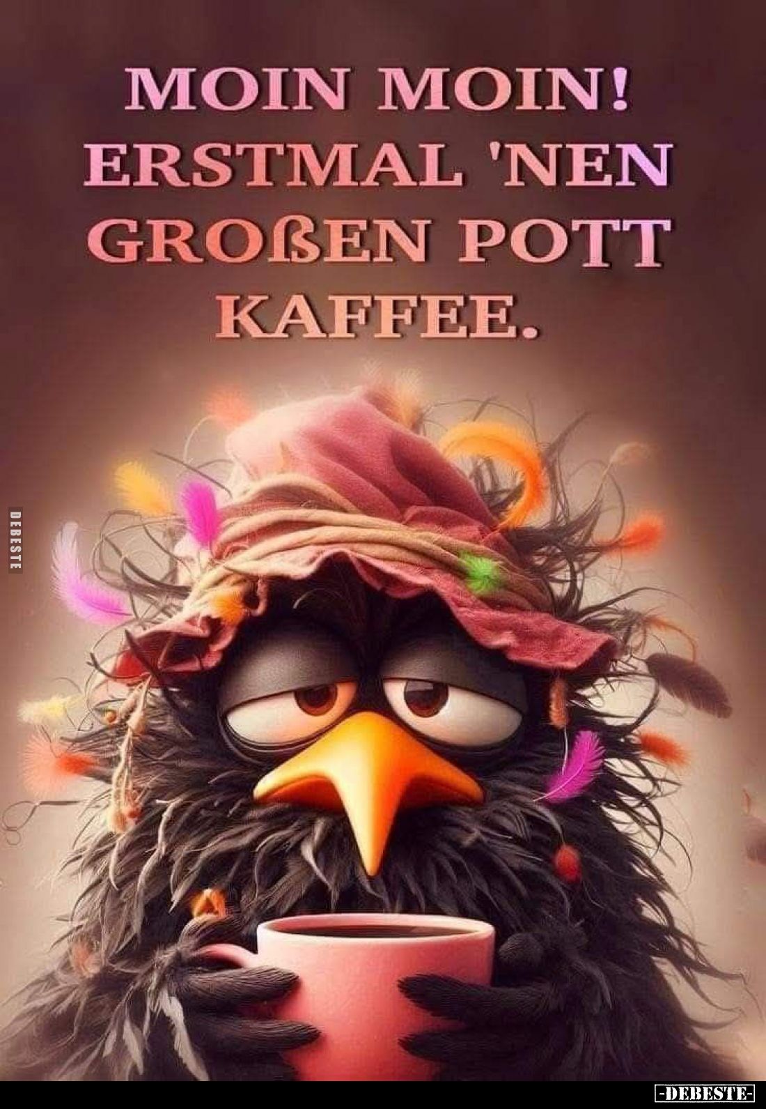 Moin Moin!
Erstmal 'nen großen Pott Kaffee.