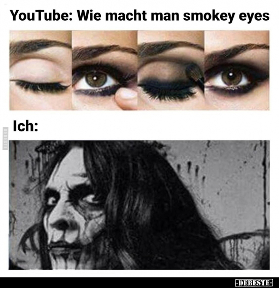 YouTube: Wie macht man smokey eyes.. - Lustige Bilder | DEBESTE.de