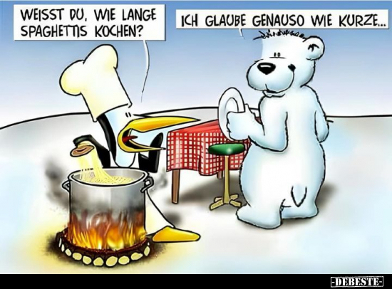 Weisst du, wie lange Spaghettis kochen?.. - Lustige Bilder | DEBESTE.de