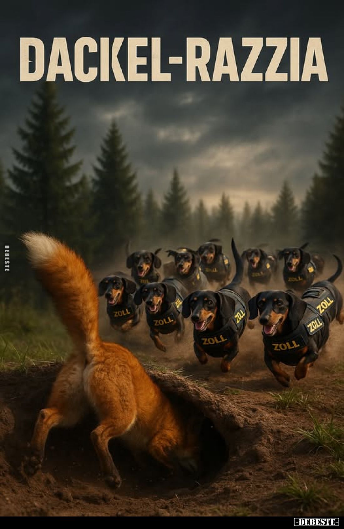 Dackel-Razzia.