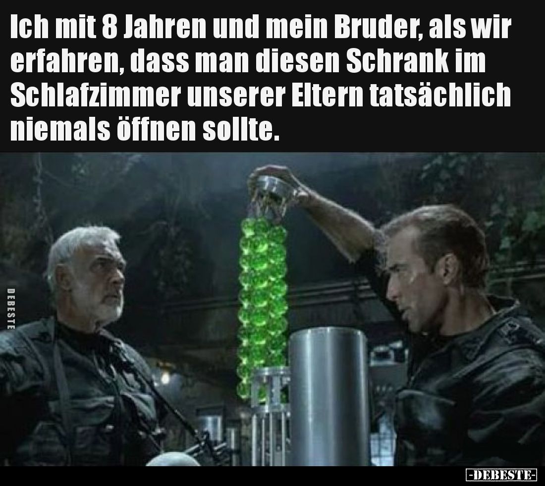 Ich mit 8 Jahren und mein Bruder, als wir erfahren, dass.. - Lustige Bilder | DEBESTE.de
