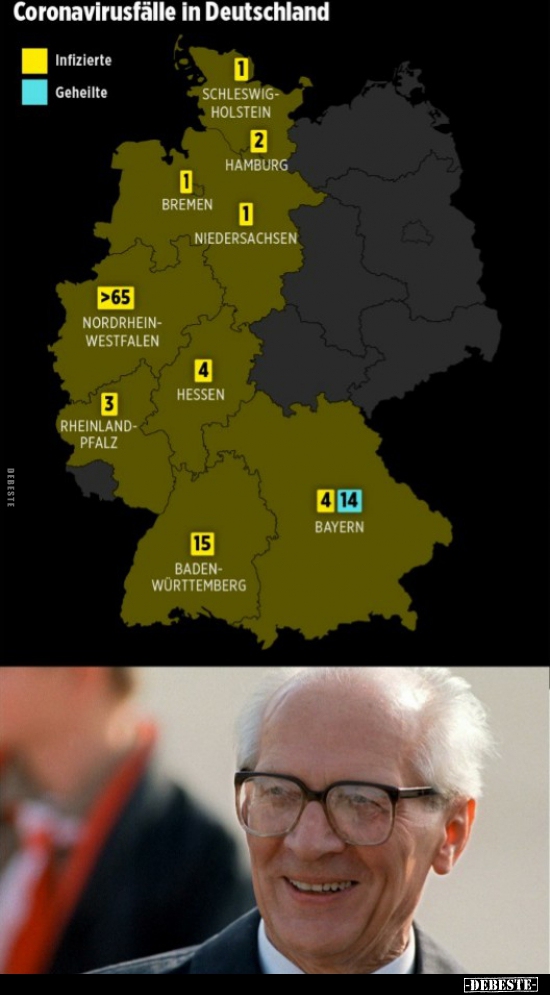 Coronavirusfälle in Deutschland: - Lustige Bilder | DEBESTE.de