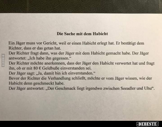 Die Sache mit dem Habicht.. - Lustige Bilder | DEBESTE.de