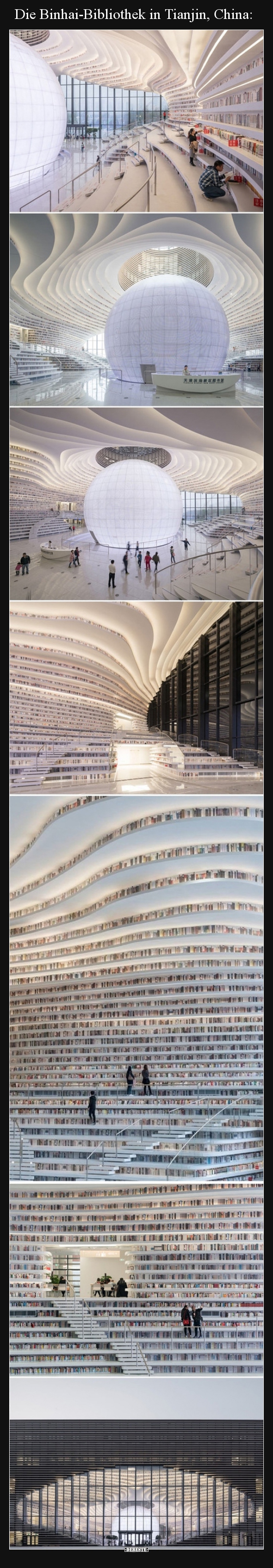 Die Binhai-Bibliothek in Tianjin, China.. - Lustige Bilder | DEBESTE.de