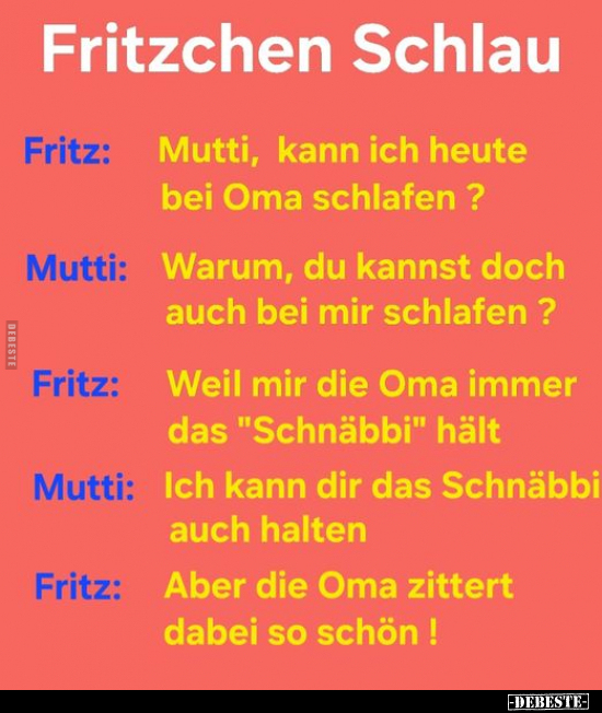 Fritzchen Schlau.. - Lustige Bilder | DEBESTE.de