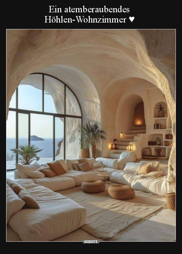 Ein atemberaubendes Höhlen-Wohnzimmer ♥.. - Lustige Bilder | DEBESTE.de