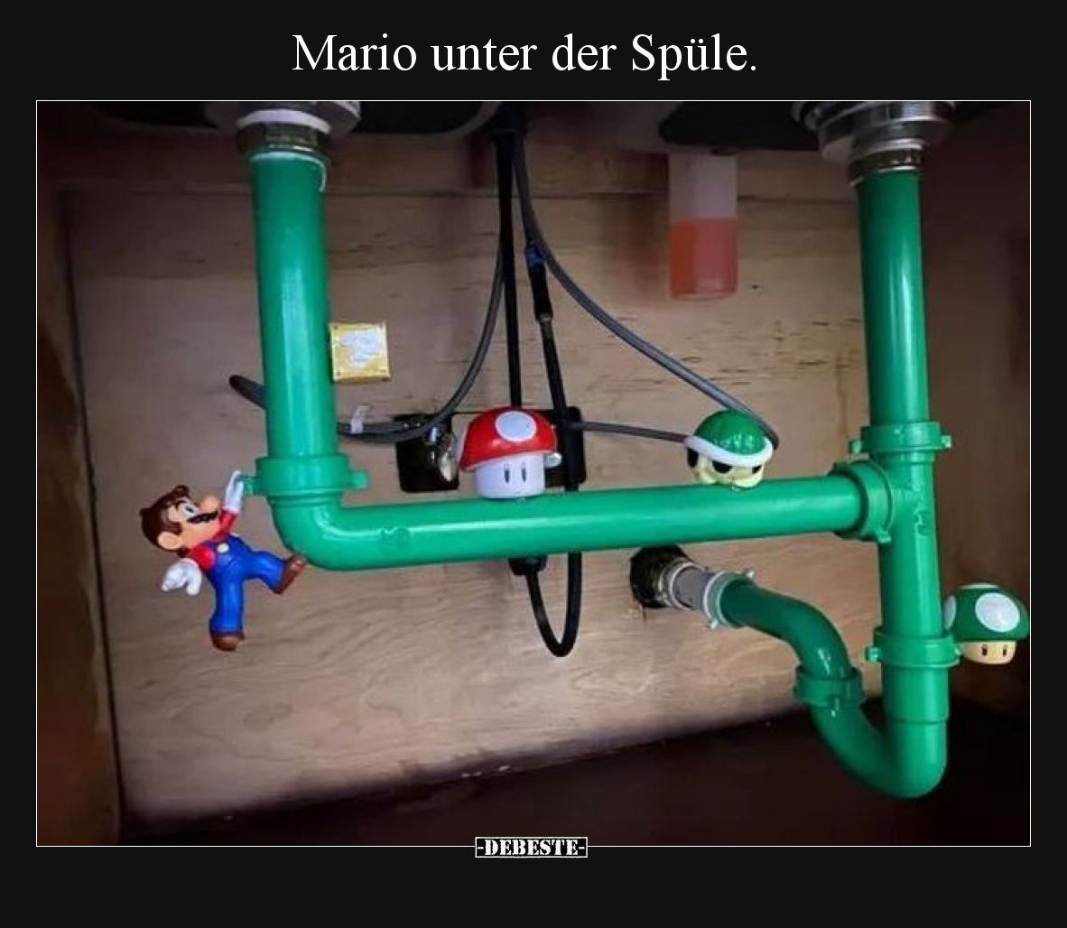 Mario unter der Spüle... - Lustige Bilder | DEBESTE.de
