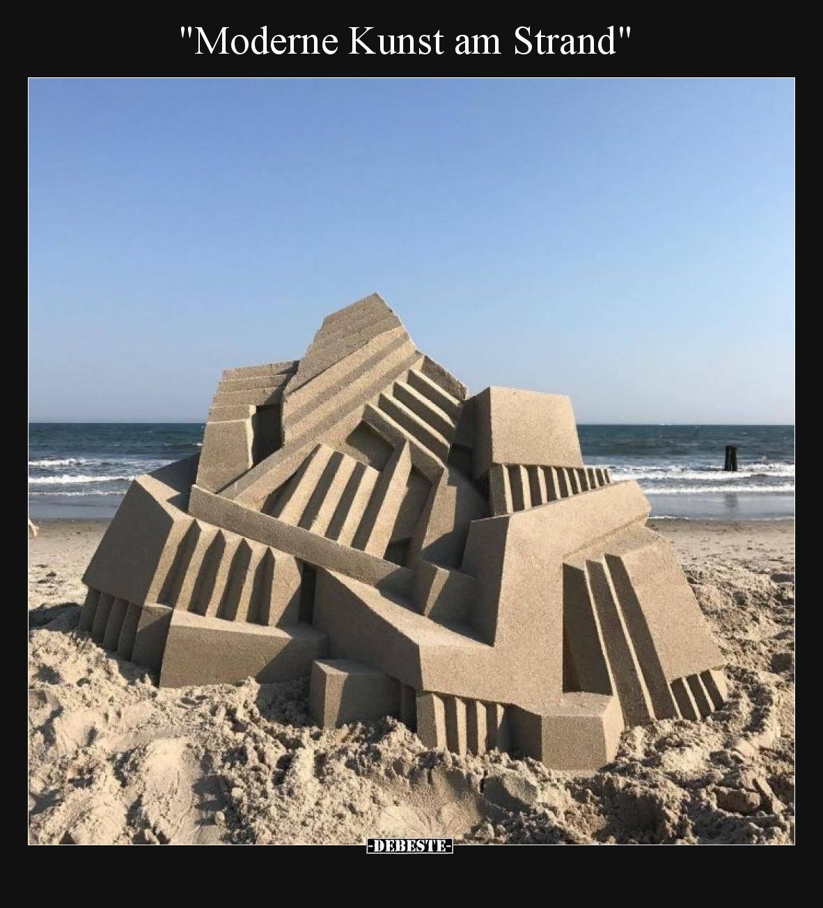 "Moderne Kunst am Strand"
