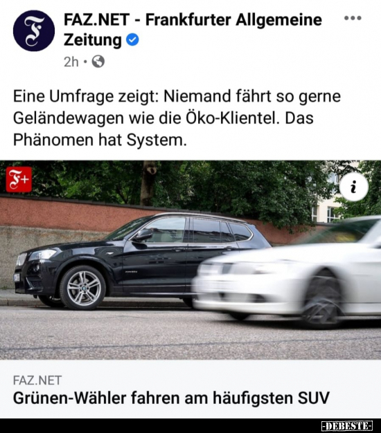 Eine Umfrage zeigt: Niemand fährt so gerne Geländewagen wie..