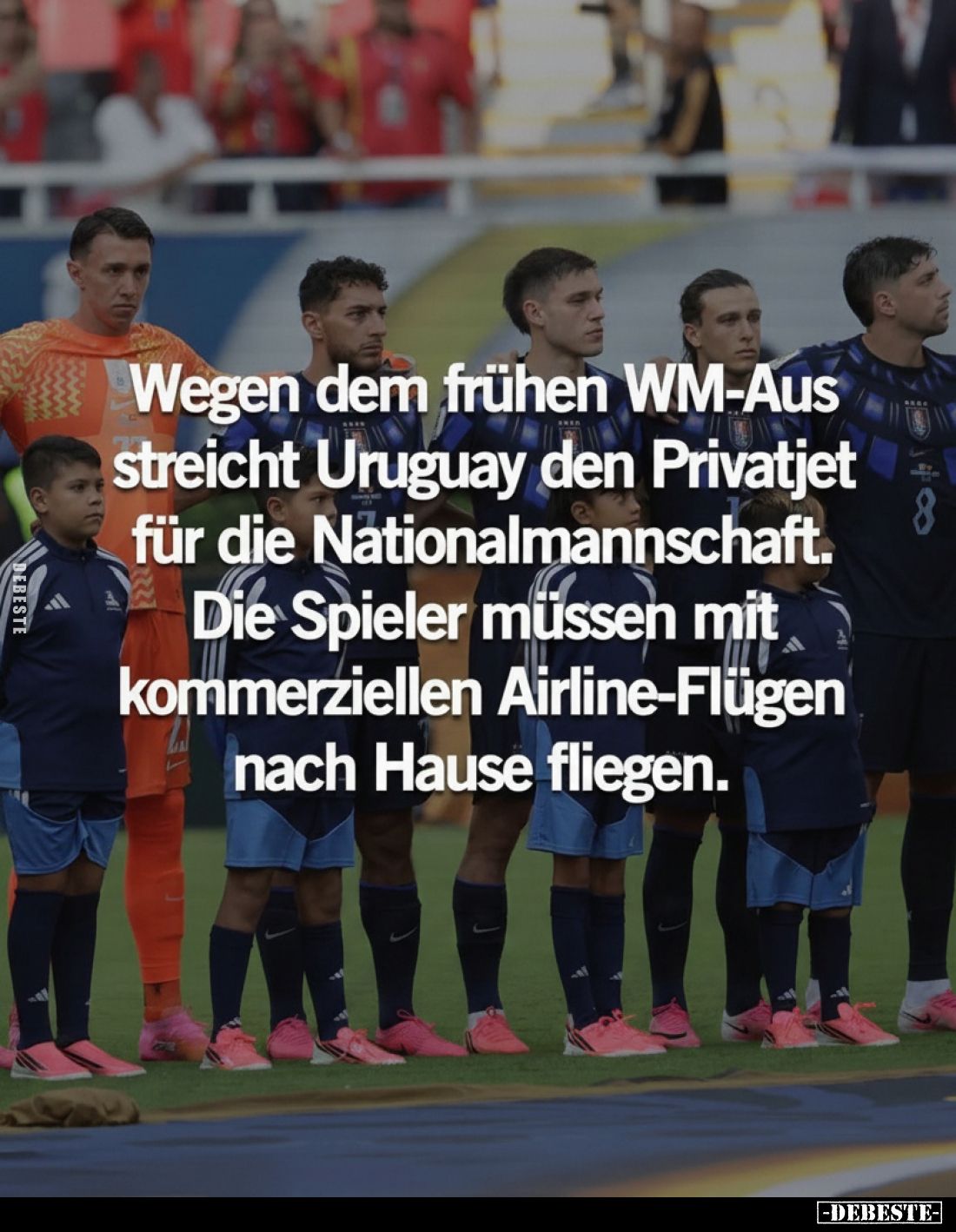 Wegen dem frühen WM-Aus streicht Uruguay den Privatjet für.. - Lustige Bilder | DEBESTE.de