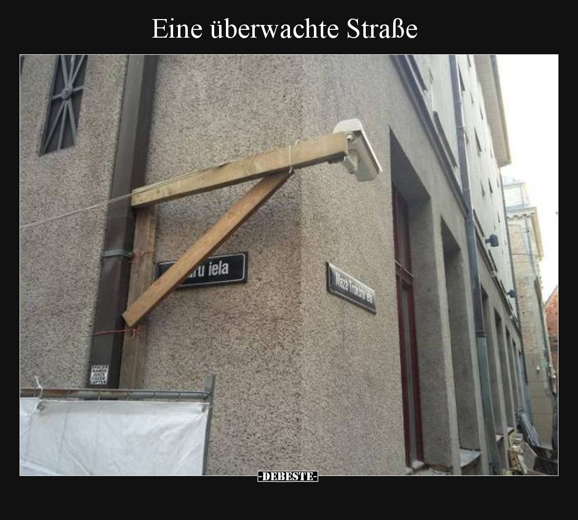 Eine überwachte Straße