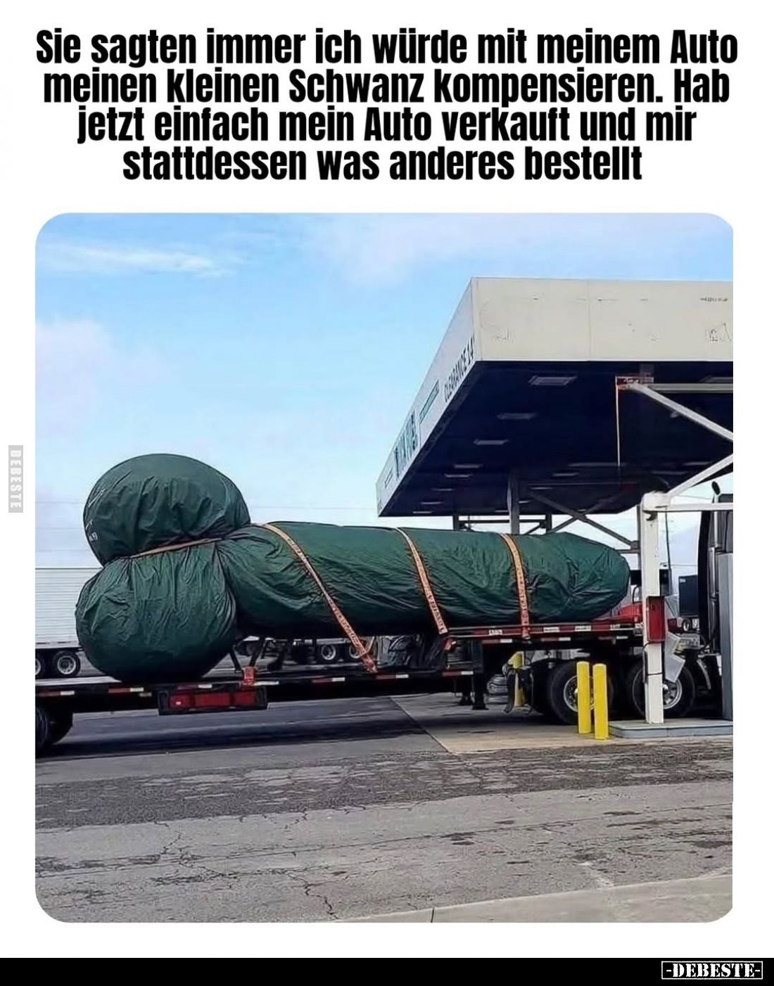 Sie sagten immer ich würde mit meinem Auto meinen kleinen Schwanz kompensieren. Hab jetzt einfach mein Auto verkauft und mir ...