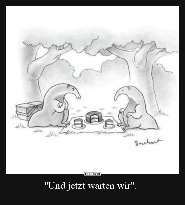 "Und jetzt warten wir"...