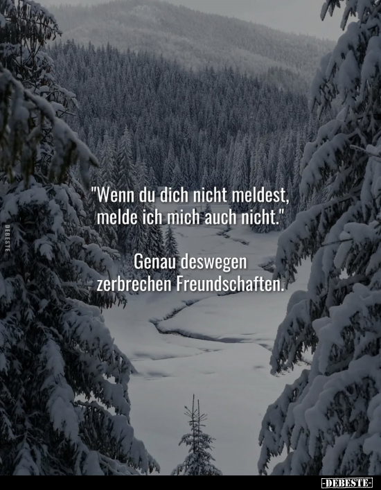 "Wenn du dich nicht meldest, melde ich mich auch.." - Lustige Bilder | DEBESTE.de