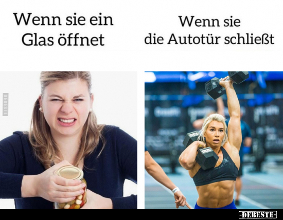 Wenn sie ein Glas öffnet.. - Lustige Bilder | DEBESTE.de