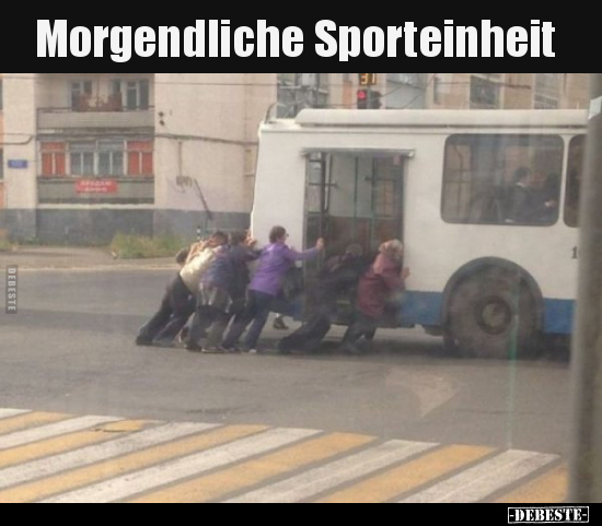Morgendliche Sporteinheit..