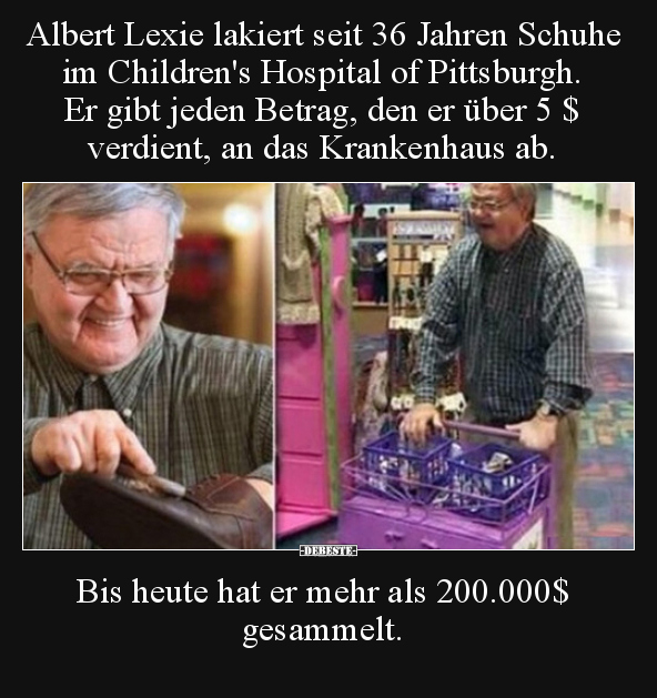 Albert Lexie lakiert seit 36 Jahren Schuhe im Children's.. - Lustige Bilder | DEBESTE.de
