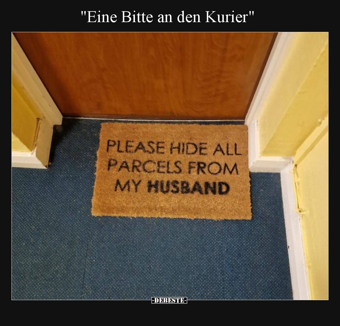 Eine Bitte an den Kurier