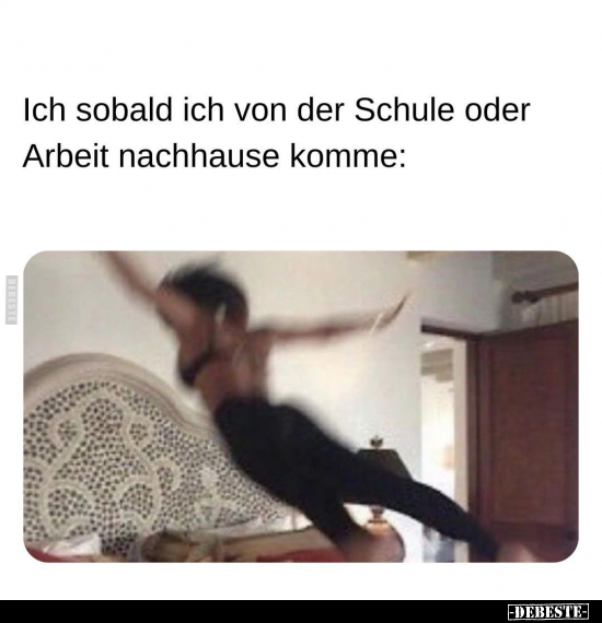 Ich sobald ich von der Schule oder Arbeit nachhause komme.. - Lustige Bilder | DEBESTE.de