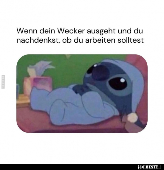 Wenn dein Wecker ausgeht und du.. - Lustige Bilder | DEBESTE.de