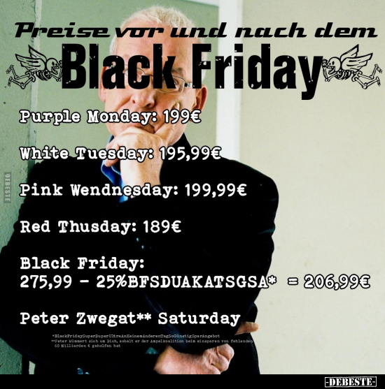 Preise vor und nach dem Black Friday... - Lustige Bilder | DEBESTE.de