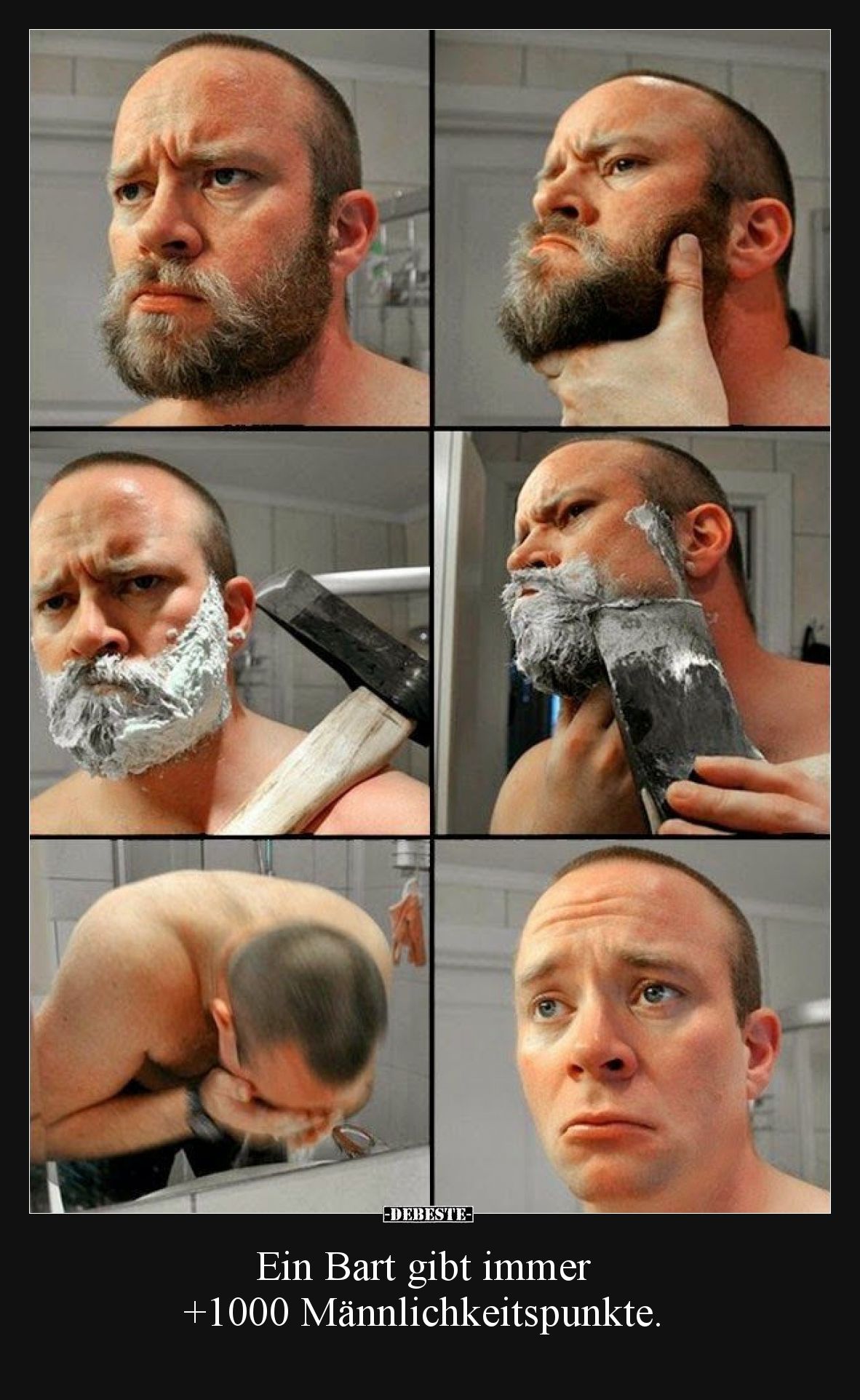 Ein Bart gibt immer +1000 Männlichkeitspunkte... - Lustige Bilder | DEBESTE.de