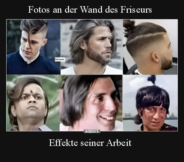 Fotos an der Wand des Friseurs.. - Lustige Bilder | DEBESTE.de