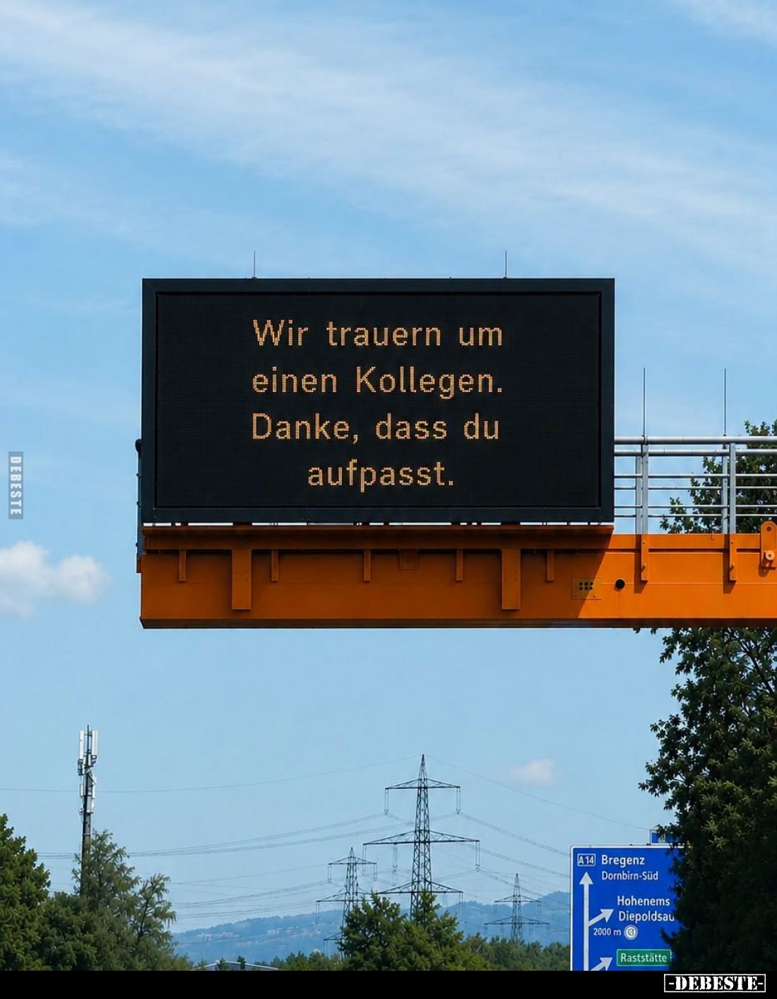 Wir trauern um einen Kollegen.
Danke, dass du aufpasst.