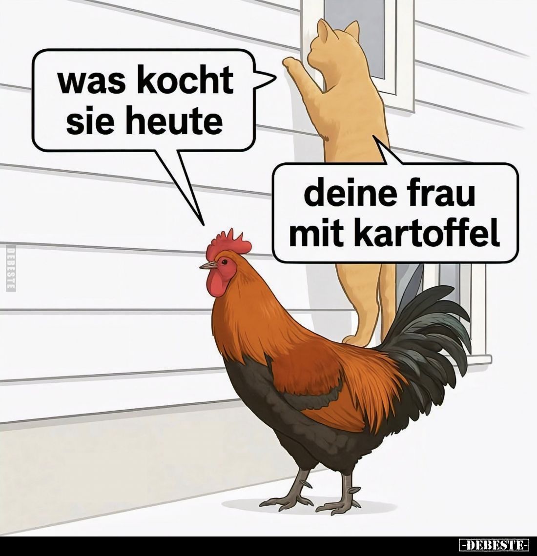 Was kocht sie heute?
-
Deine Frau mit Kartoffel.