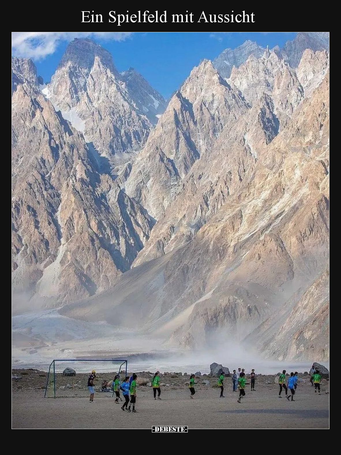 Ein Spielfeld mit Aussicht