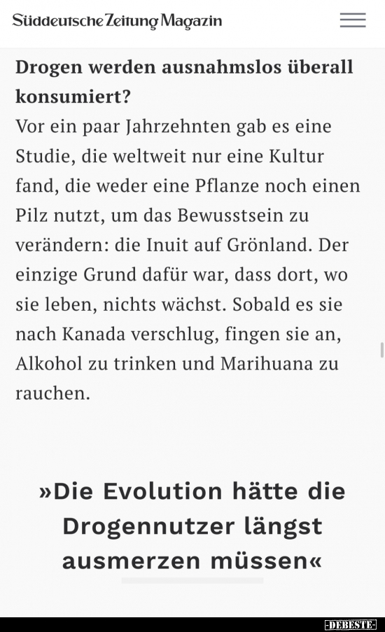 Drogen werden ausnahmslos überall konsumiert?.. - Lustige Bilder | DEBESTE.de