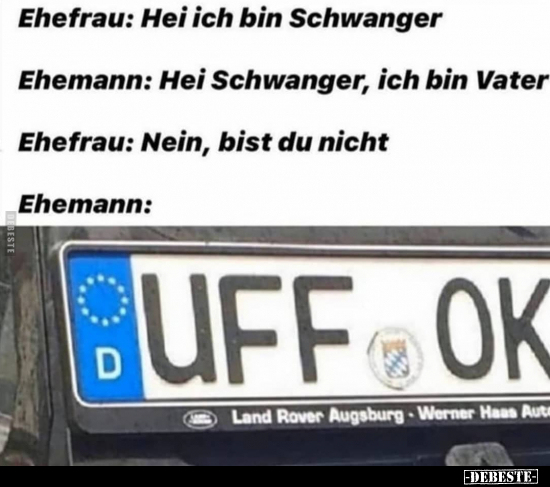 Ehefrau: Hei ich bin Schwanger.. - Lustige Bilder | DEBESTE.de
