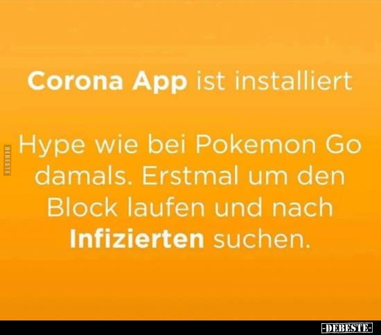 Corona App ist installiert.. - Lustige Bilder | DEBESTE.de